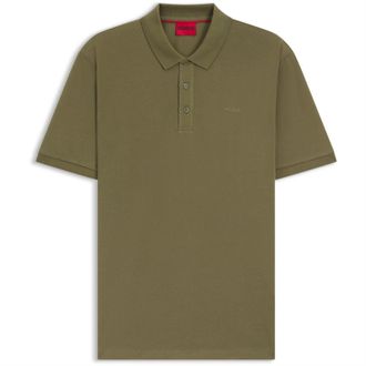 HUGO BOSS Hugo Heren Donos Katoenen Polo Shirt (Groen)