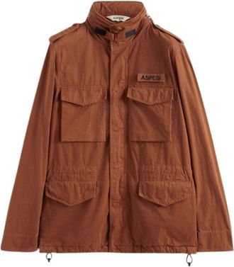 Aspesi Field Sobrecamisa Jas - Heren - Zomerjassen - Bruin - XL - Jassen