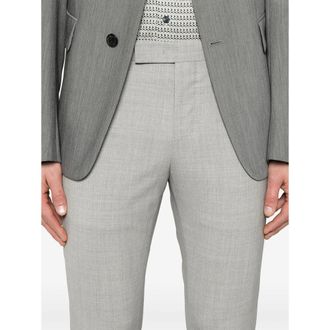 Pantaloni Torino Virgin Wool Tapered Trousers - Grey