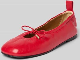 Alohas Ballerina mit Ziernaht Modell ROSALIND in Rot, Gr&ouml;&szlig;e 36