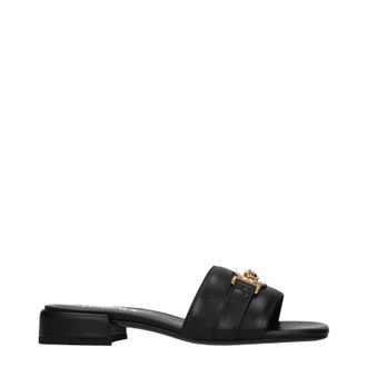 Versace Damess Sandalen En Klompen Leer Zwart