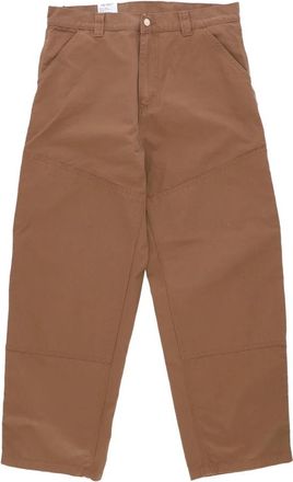 Carhartt Work in Progress Wide Panel Black Jeans met Gereedschapszakken - Heren - Straight fit broeken - Bruin - L - Katoen - Broeken