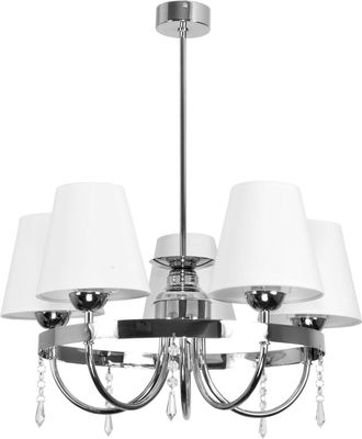 OEM L&aacute;mpara De Techo Cromada Con Pantalla Blanca Diana Bianco 2-070