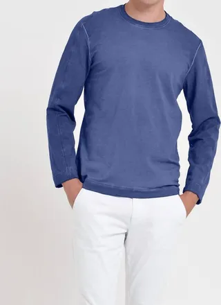 Ploumanac'h Docks Crewneck Sweatshirt In Blue