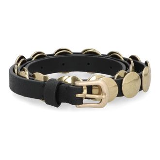 Golden Goose Trinidad leren riem - Dames - Riemen - Zwart - 85 CM - Leer - Accessoires