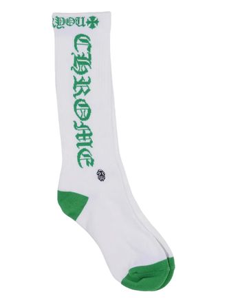 Chrome Hearts logo-embroidered socks - Bianco