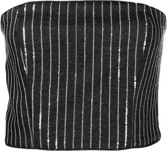 Rotate Sequin Twill Crop Top