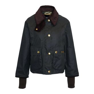 Barbour Jassen, Dames, Groen, S, Katoen, Cropped Beadnell Waxed Jas