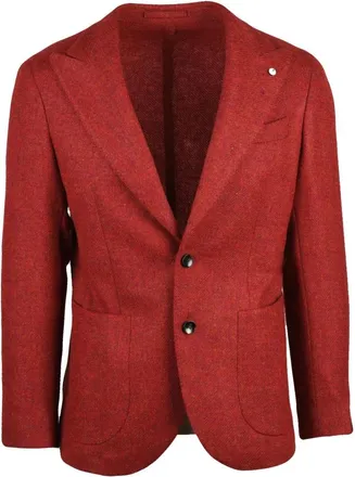 L.B.M. 1911 L.b.m. 1911, Jassen, Heren, Rood, 4Xl, Wol, Giacca Stondata