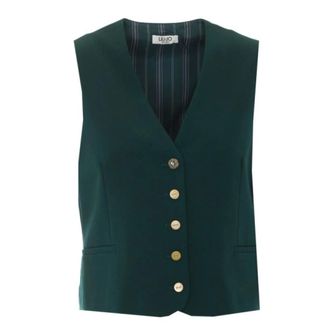 Liu Jo Gilet Scollo a V - - Suits - Donna - Verde - L