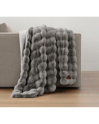 Frye Luxe Textured Heavyweight Fluffy Oversized Throw