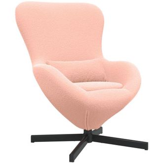 vidaXL Sill&oacute;n Huevo Rosa 63 X 73 X 90 Cm Tela Vidaxl
