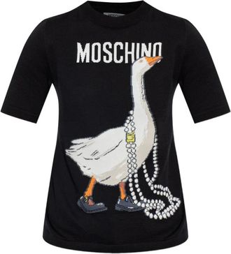 Moschino Dames, Truien, Veelkleurig, Maat: S Katoen