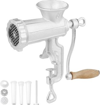 OEM Picadora De Carne Manual, De Hierro Fundido, 10,7 Cm De Alto, 16 Cm De Ancho, 10,7 Cm De Profundidad, 2,5 Kg De Peso