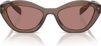 Prada 52mm Butterfly Sunglasses in Light Brown at Nordstrom