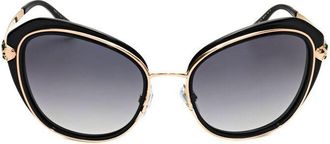 Bulgari Ladies Black Cat Eye Sunglasses 0BV8190KB-5195T3