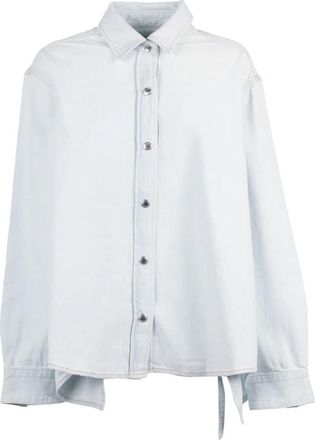 A Gold E Theo Shirt - Dames - Spijkeroverhemden - Blauw - S - Denim - Overhemden