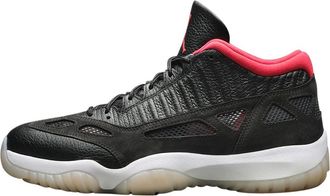 Nike Jordan 11 Retro Low IE Bred Mens Trainers Sneakers Basketball Fashion Shoes 919712 (Black/Black-Gym RED 023) UK9 (EU44)