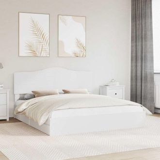 vidaXL vidaXL Letto con Contenitore Bianco 180 x 200 cm Legno multistrato
