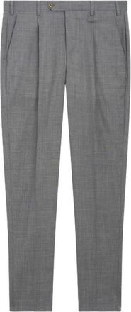 Pantaloni Torino Pantaloni Union in luxe wol - Heren - Nette broeken - Grijs - XL - Wol - Broeken
