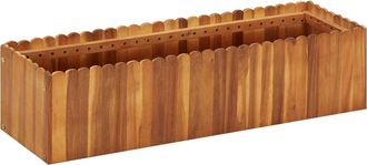 vidaXL Arriate De Madera Maciza De Acacia 100x30x25 Cm Vidaxl