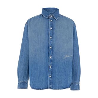 Jacquemus Denim Shirts, male, Blue, Size: S Simon de-N&icirc;mes Denim Shirt