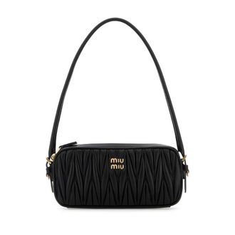 Miu Miu Black Leather Shoulder Bag