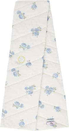 Martine Rose Sjaal met bloemenprint - Wit