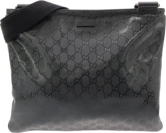 Gucci Black Gg Imprim&eacute; Shoulder Bag (Pre-Owned)