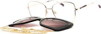 Missoni MIS 0178/CS 0000 3X Rose Gold/Clear with Pink Doubleshade Clip-on Lenses