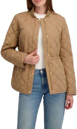 Shelli Segal Diamond Quilted Jacket in Light Camel at Nordstrom Rack, Size Xx-Large