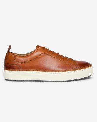 Oliver Sweeney Unisex Lopes Trainers in Tan Leather - Size UK 10