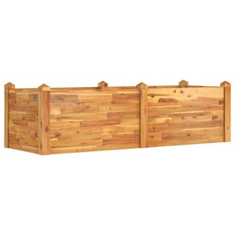 Berkfield Home Garden Raised Bed 160x60x44 cm Solid Wood Acacia in Brown | Size: 160 x 60 x 44 cm