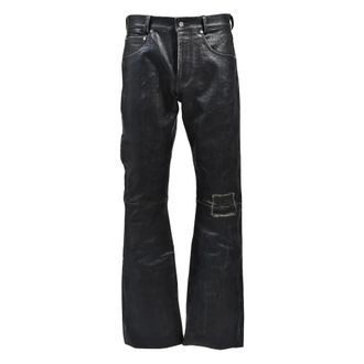 Enfants Riches Deprimes Heren, Broeken, Zwart, Maat: W32 Leer