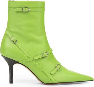 Abra GREEN BELT ANKLE BOOTS