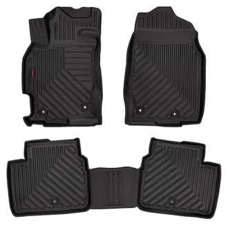OEM Alfombrillas De Goma 3d Para Mazda 6 Ii Gh (sed&aacute;n, Familiar, Liftback, Hatchback, 2007-2012) - Borde De 5 Cm