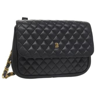 Bally Tweedehands leren schoudertassen - Dames - Pre-owned - Blauw - Maat: ONE Size Leer