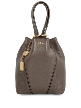 Chlo&eacute; small Spin tote bag - Brown