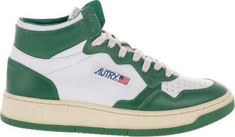 Autry Green Color Block Medalist Sneakers