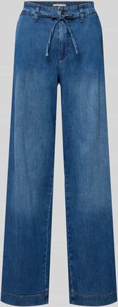 M.A.C Wide Leg Jeans mit Bindeg&uuml;rtel Modell WENDY in Bleu, Gr&ouml;&szlig;e 34/30