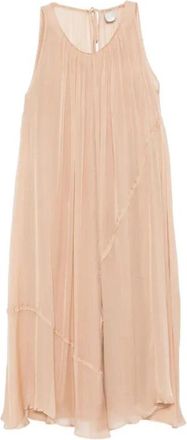Alysi Lange Chiffon Jurk - Dames - Casual kleedjes - Roze - XS - Chiffon - Kleedjes