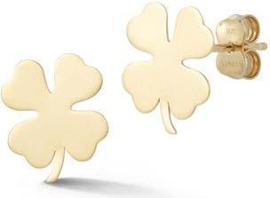 Ember Fine Jewelry Clover Stud Earrings in Gold at Nordstrom Rack