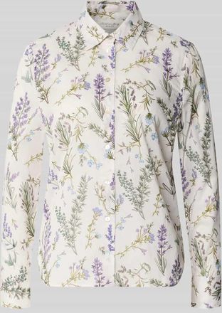 Christian Berg Regular Fit Hemdbluse mit floralem Allover-Print in Offwhite, Gr&ouml;&szlig;e 34