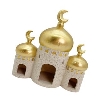 OEM Modelo De Una Torre De Mezquita Dorada Y Blanca, Decoraciones De