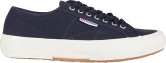 Superga Sneakers, male, Blue, 8 1/2 UK, Blue Canvas Trainers with Logo Detail