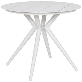 Wanderlust Deco Mesa De Aluminio Blanca D90x75h Cm