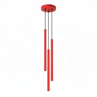 Sollux Lighting L&aacute;mpara colgantes rojo acero alt. 115 cm