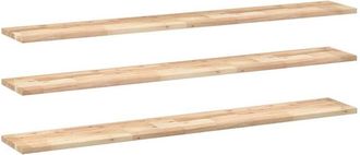 vidaXL Estantes Flotantes 3 Uds Madera Acacia Sin Tratar 160x20x2 Cm Vidaxl