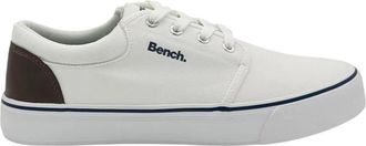 Bench Heren Donnie canvas sneakers met contrasterende panelen (Wit)