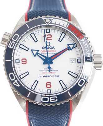 Omega Seamaster Americas Cup Automatic Chronometer White Dial Mens Watch 215.32.43.21.04.001